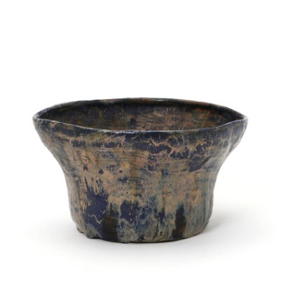 a-stoneware-bowl-decorated-with-blue-rose-brown-and-grey-glazes