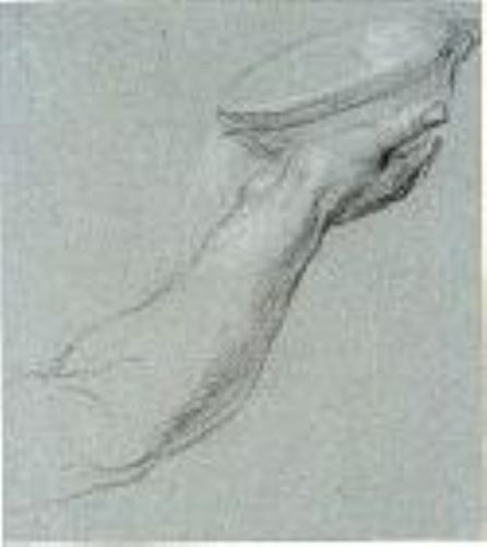 recto-study-of-a-hand-holding-a-bowl-verso-partial-study-of-a-satyr