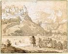 mountainous-landscape-with-a-castle-on-a-hil