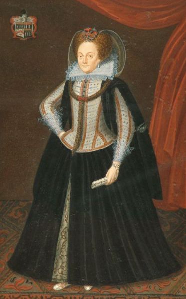 a-full-length-standing-portrait-wearing-lace-ruff-collar-embroidered-bodice-and-velvet-dress