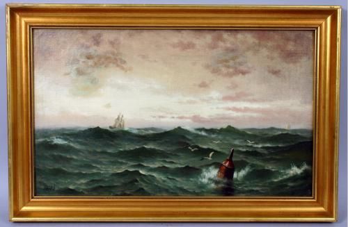 marine-scene-with-buoy-in-foreground