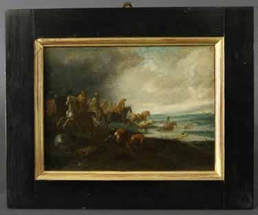 horsemen-crossing-a-river-under-ominous-skies