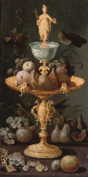 grapes-plums-and-a-pomegranate-on-a-gold-tazza-surmounted-by-a-personification-of-painting-with-figs-grapes-apples-a-gold-c