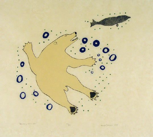 bear-chasing-seal-in-water