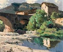 paisaje-con-puente-y-rio