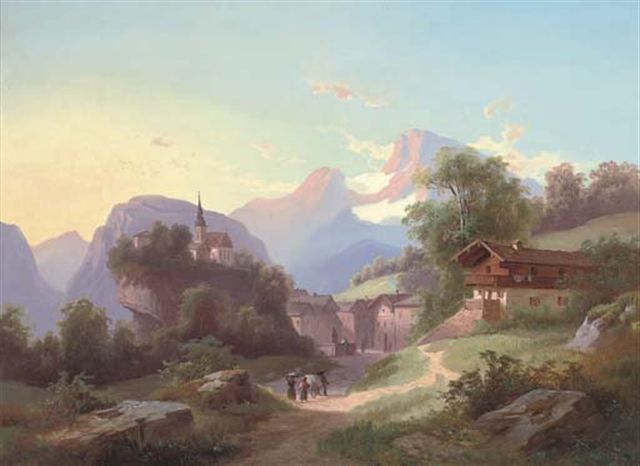 travellers-at-an-alpine-hamlet