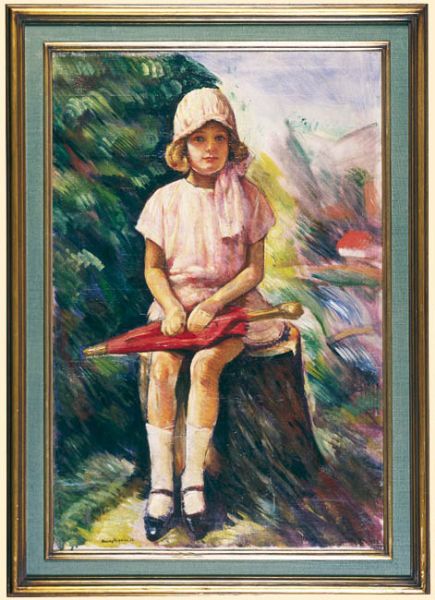 a-girl-with-umbrella-1930