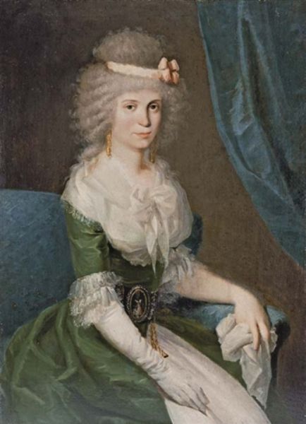 portrait-of-a-lady-three-quarter-length-seated-in-a-green-dress-with-white-lace-sleeves-and-collar