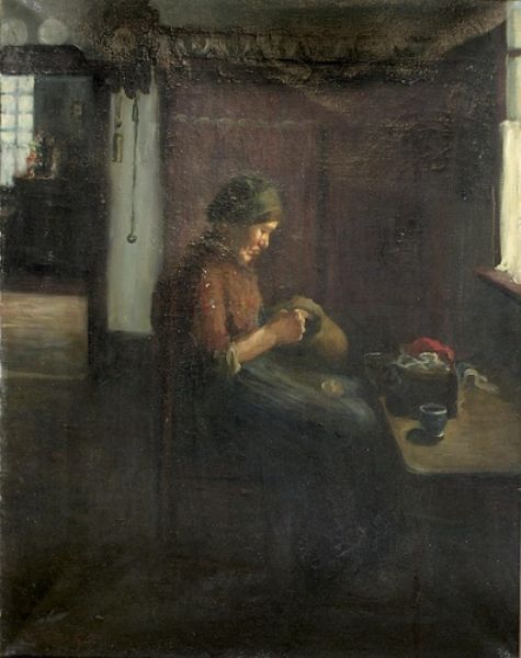 interieur-mit-nahender-frau