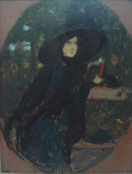 dame-a-la-capeline-noire