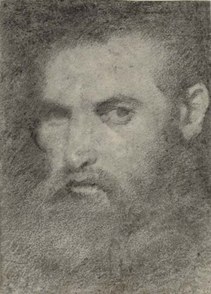 head-of-a-bearded-man-in-three-quarter-profile-to-the-left
