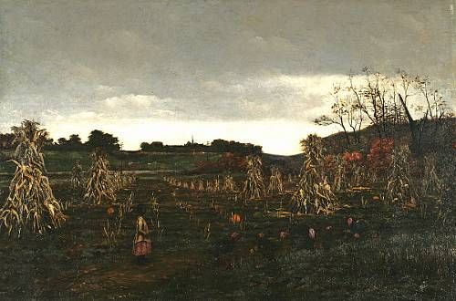 girl-and-wild-turkeys-in-a-pumpkin-patch