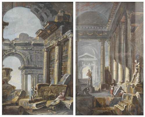 personnages-dans-des-ruines-antiques-personnages-admirant-des-ruines