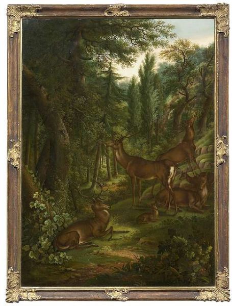 stags-in-a-forest