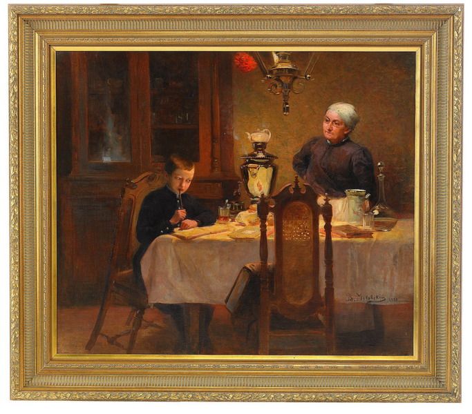 interior-with-boy-and-old-woman-drinking-tea