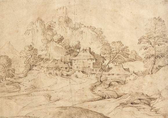 paysage-avec-des-fabriques-et-personnages-au-pont