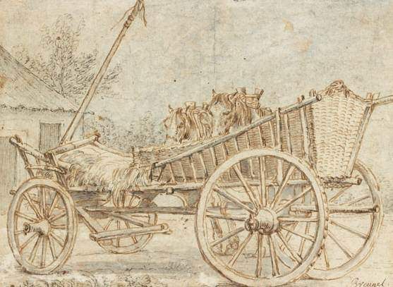 la-charette-de-foin-avec-deux-chevaux