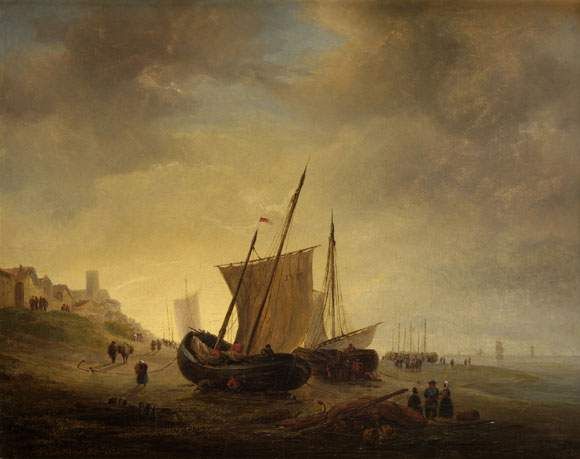 pecheurs-sur-un-rivage