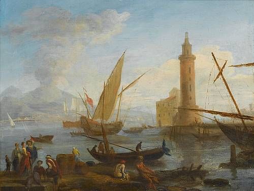 a-mediterranean-harbour-with-elegant-figures-on-the-quay-and-fishermen-with-their-nets