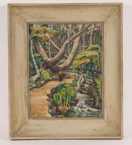 figures-on-path-in-tropical-forest-probably-a-vintage-motion-picture-set