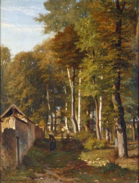 reisigsammlerin-in-einem-sonnendurchfluteten-herbstwald