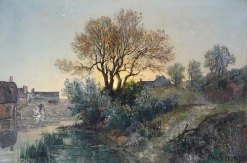 blick-auf-ein-gehoft-an-einem-gewasser