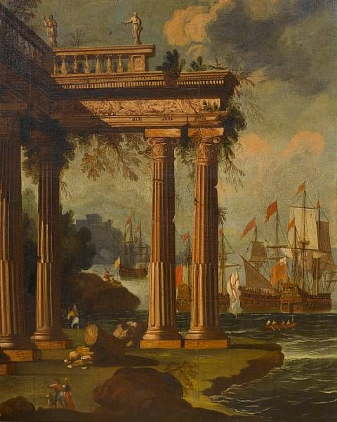 a-mediterranean-coastal-inlet-with-ruins-on-the-shore