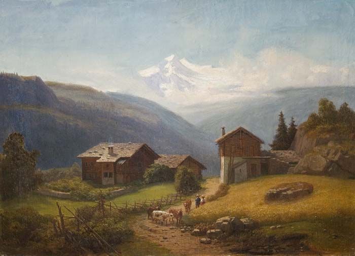 sommer-gebirgslandschaft