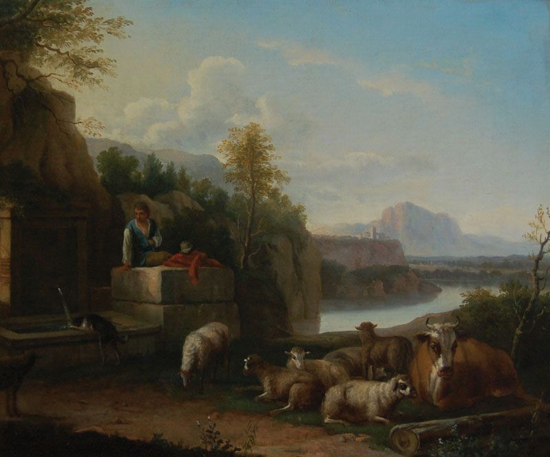 la-valle-del-tevere-con-gregge-all-abbeverata-e-pastore