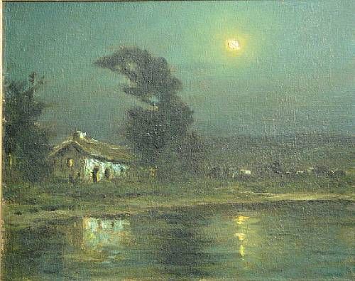 moonlit-adobe-near-a-lake