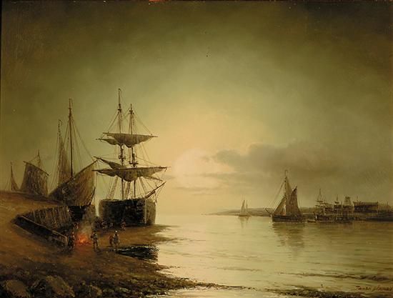 pair-of-works-galleons-a-dusk-and-beached-at-dawn