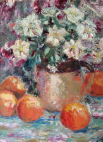 still-life-oranges-and-vase-of-flowers