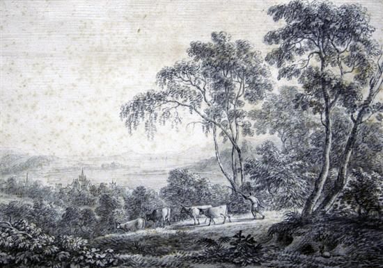 cattle-drover-in-a-landscape