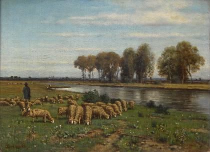 landschaft-mit-weidenden-schafen