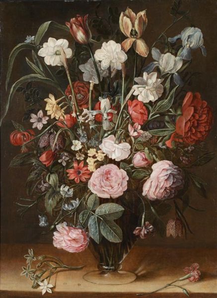 nature-morte-au-bouquet-de-tulipes-et-de-roses-sur-un-entablement