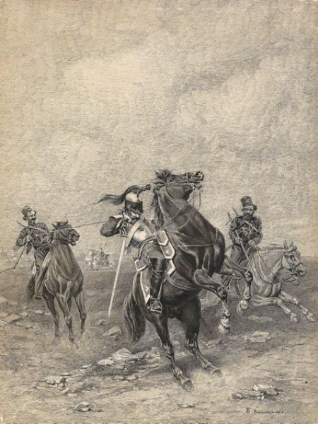two-cossacks-capturing-a-french-cavalryman