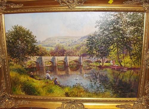 tranquil-river-landscape-with-swans-and-figures-seated-on-a-grassy-bank