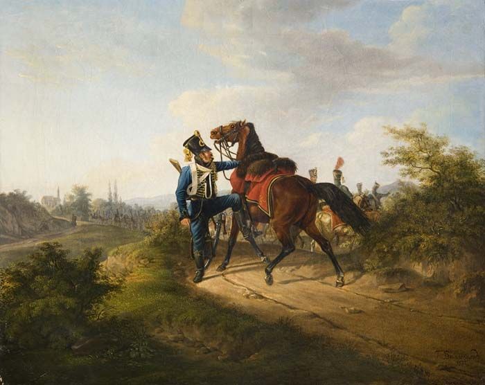 russische-leibhusaren-in-romantischer-sommerlandschaft