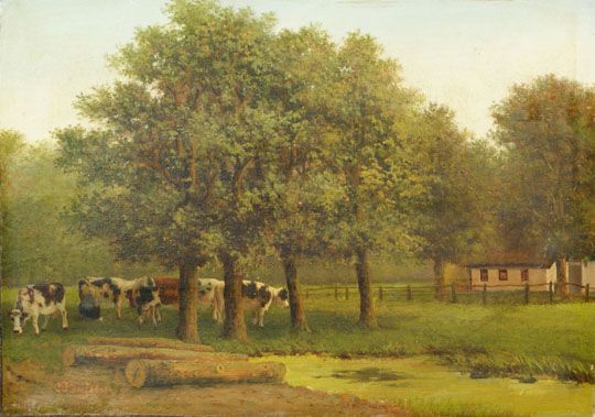 farmhouse-with-cows-and-milkmaid