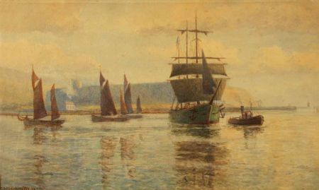 shipping-off-a-harbour