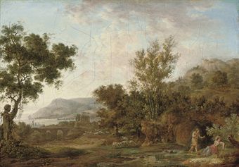 a-wooded-river-landscape-with-an-amorous-couple-in-the-foreground