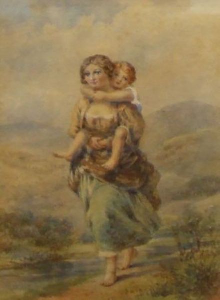 mother-and-child-by-a-stream