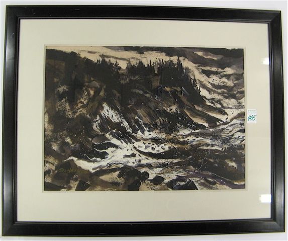 rough-surf-crashing-on-rocks-conifers-nearby
