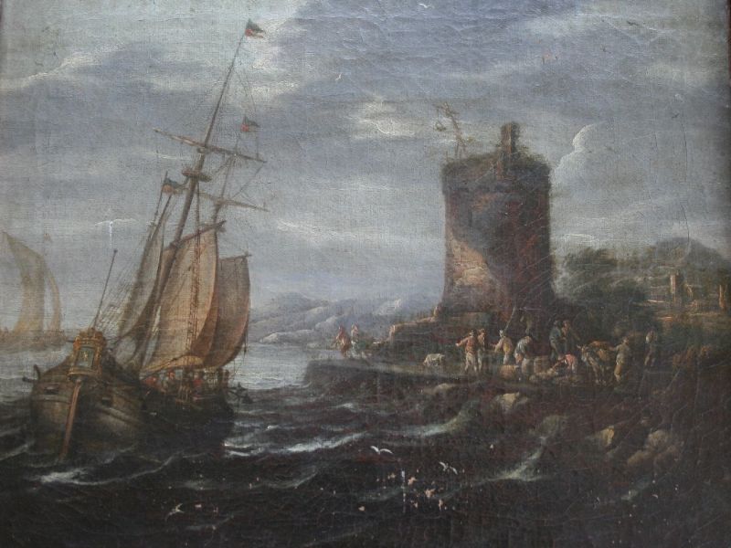 coastal-scenes-with-figures-and-vessels