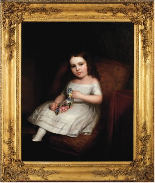 portrait-of-amanda-fiske-in-a-white-dress-and-holding-flowers