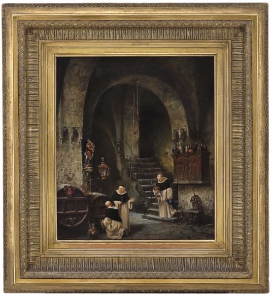 monks-in-a-winecellar