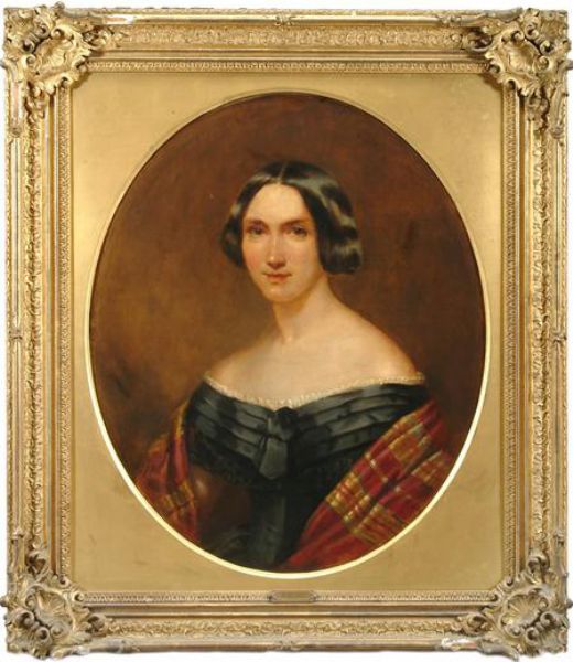 portrait-of-lady-ellen-fane-half-length-wearing-a-black-silk-dress-and-tartan-shawl