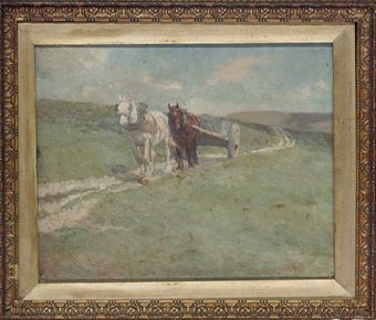 horses-pulling-a-cart-along-a-country-track