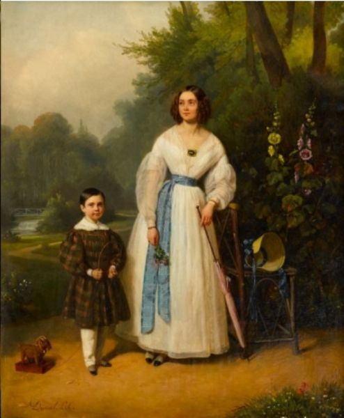 young-girl-and-child-in-a-garden