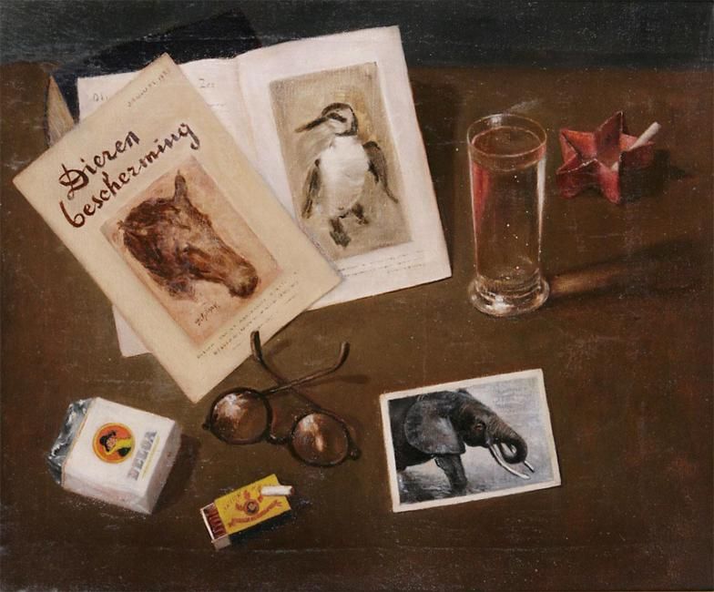 still-life-with-book-glasses-packet-of-belga-cigarets-a-glass-and-an-ashtray